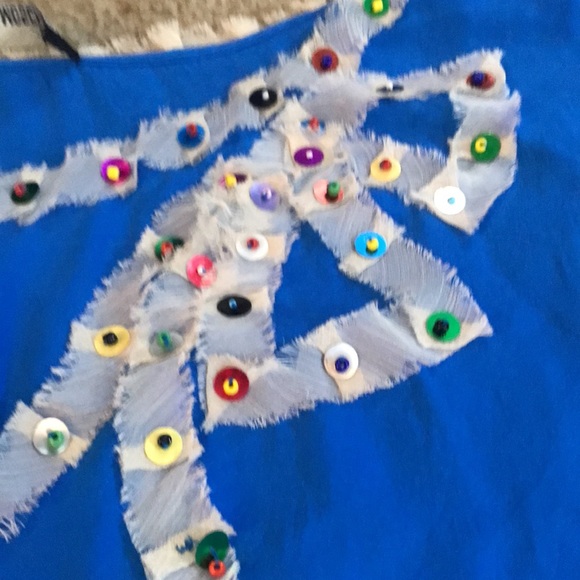 ⚡️FINAL PRICE⚡️ Love Moschino Sequin Beaded Bow Top Vintage - Picture 14 of 15